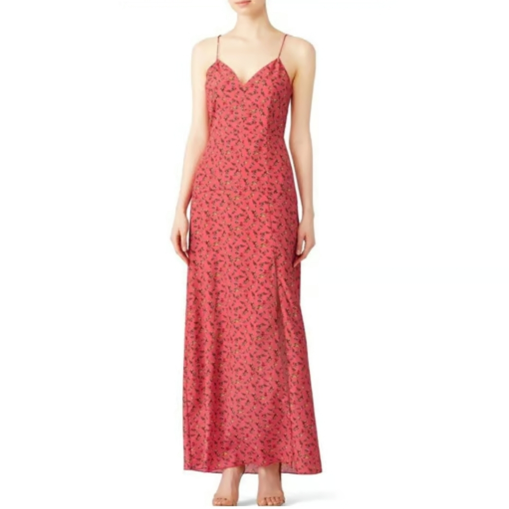 Slate and Willow S2 pink floral Maxi dress